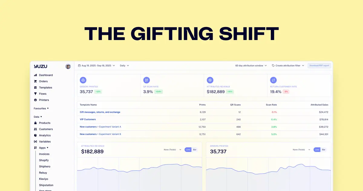 Digital gifting illustration