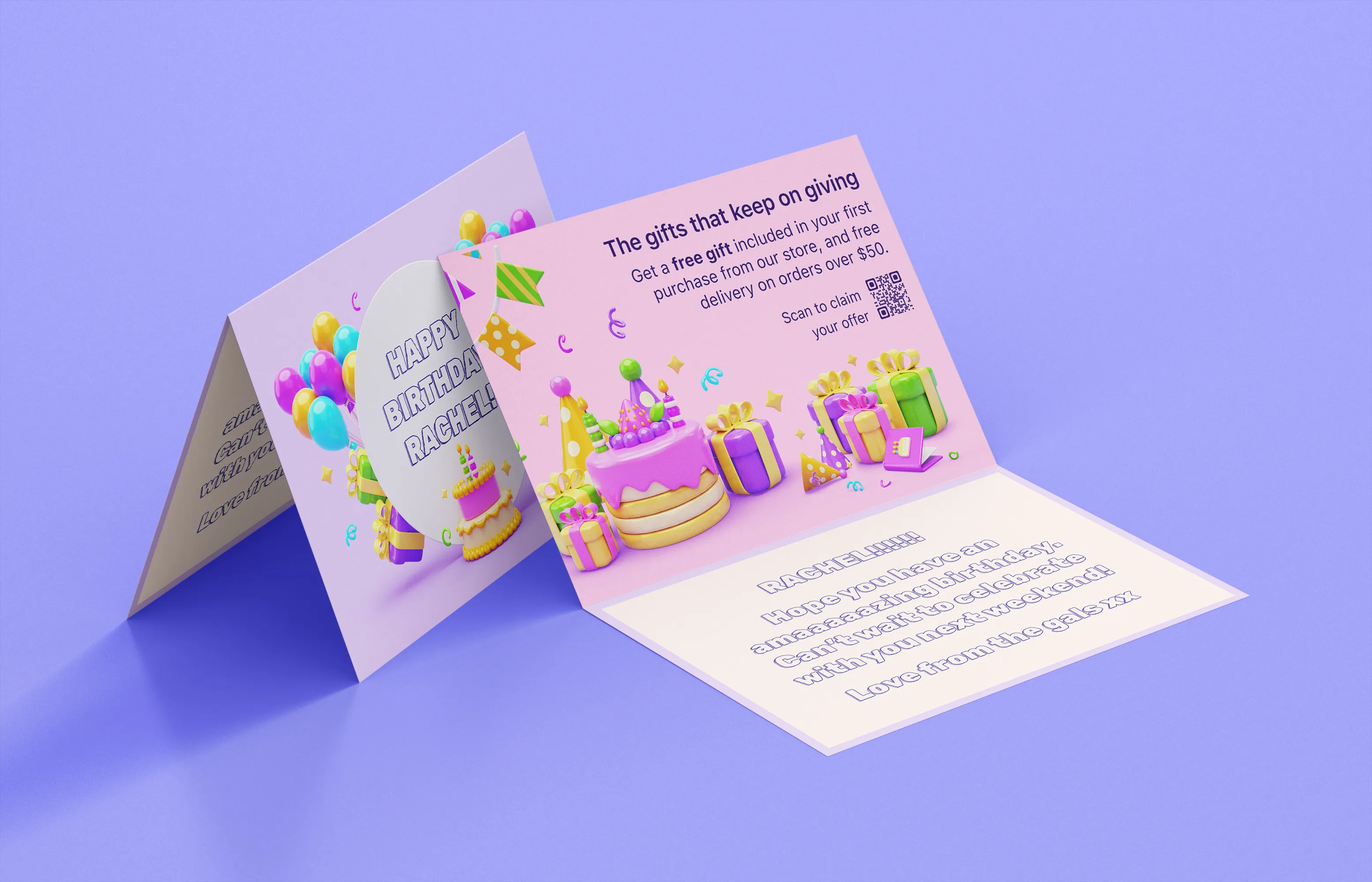 Gift insert illustration