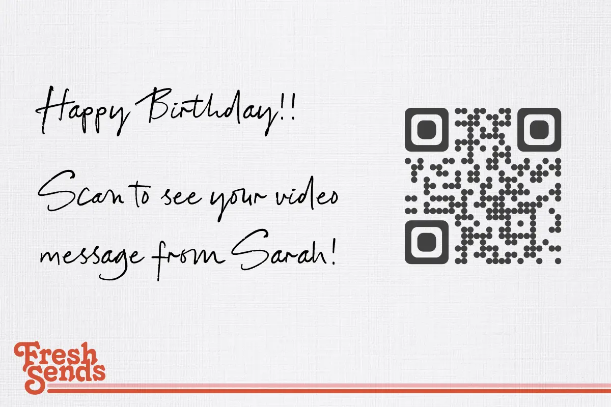 FreshSends video gift message